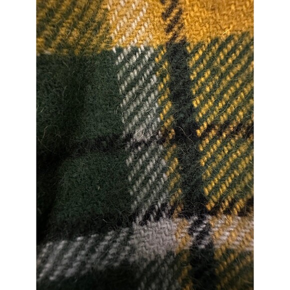 Mars VTG Men’s Green/Yellow 40% Wool Unlined Shirt Great For Fall Size Medium - Picture 8 of 8